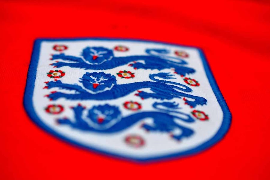 England Three Lions Football Shirt Badge Photograph Print