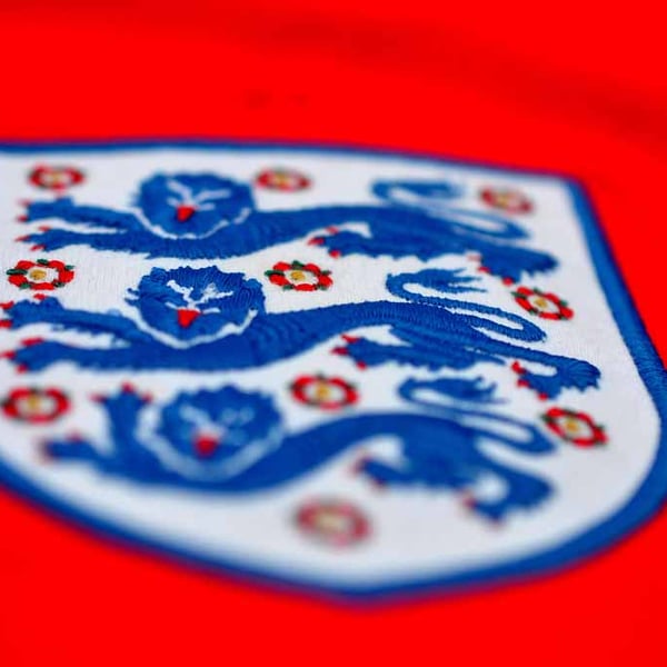 England Three Lions Football Shirt Badge Photograph Print