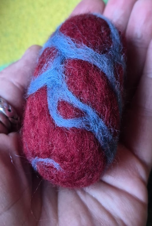 Bean Cat Toy Needle Felted British Wool