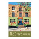 The Grove Surbiton travel poster print by Susie West