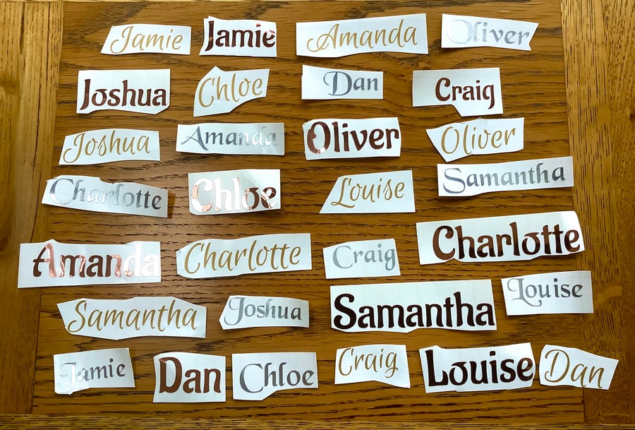 Personalised sticker name or any word
