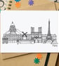 Paris Skyline Greetings Card - Image 1