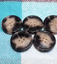 25mm 1" Polyester HORN Buttons TTS & GREY - Image 6