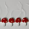 Little Mushrooms 1 - Six Hanging Decorations