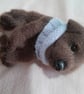 New Born Chocolate Labrador Puppy, dotpebblesknit Design, Knitted Puppy - Image 1