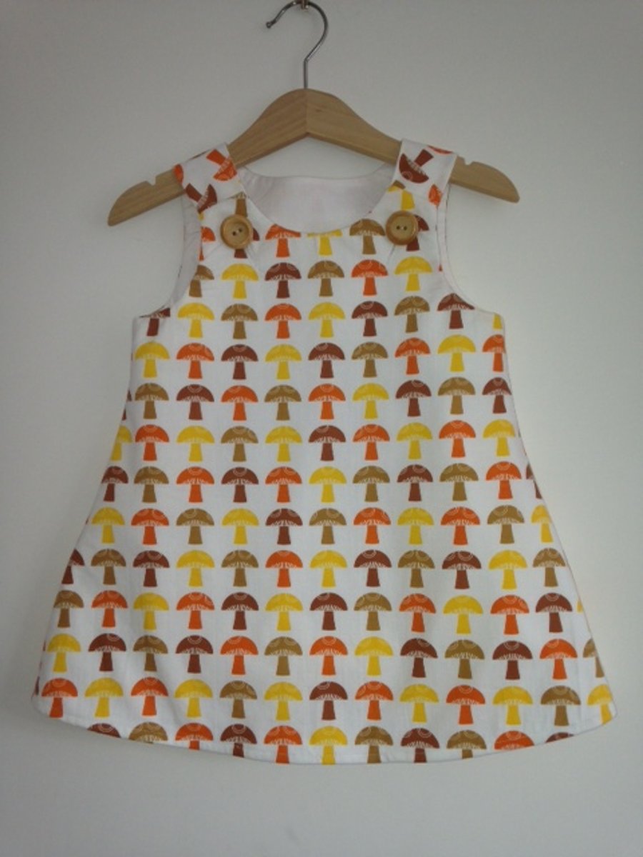 SALE mushroom dress 2-3years