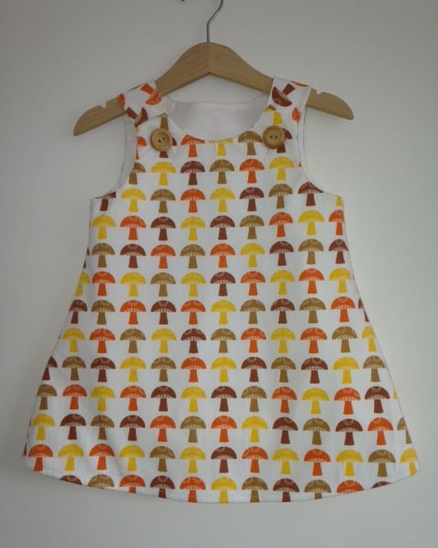 SALE mushroom dress 2-3years