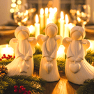 Christmas Angels Festive Ornaments Set of Three