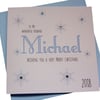 Personalised Handmade 'NAME' Christmas Card ANY WORDING- Husband-Boyfriend-Partn
