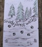 Shady forest walks original artwork