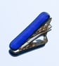 Sparkly Blue Glass Tie Clip - 4064 - Image 1