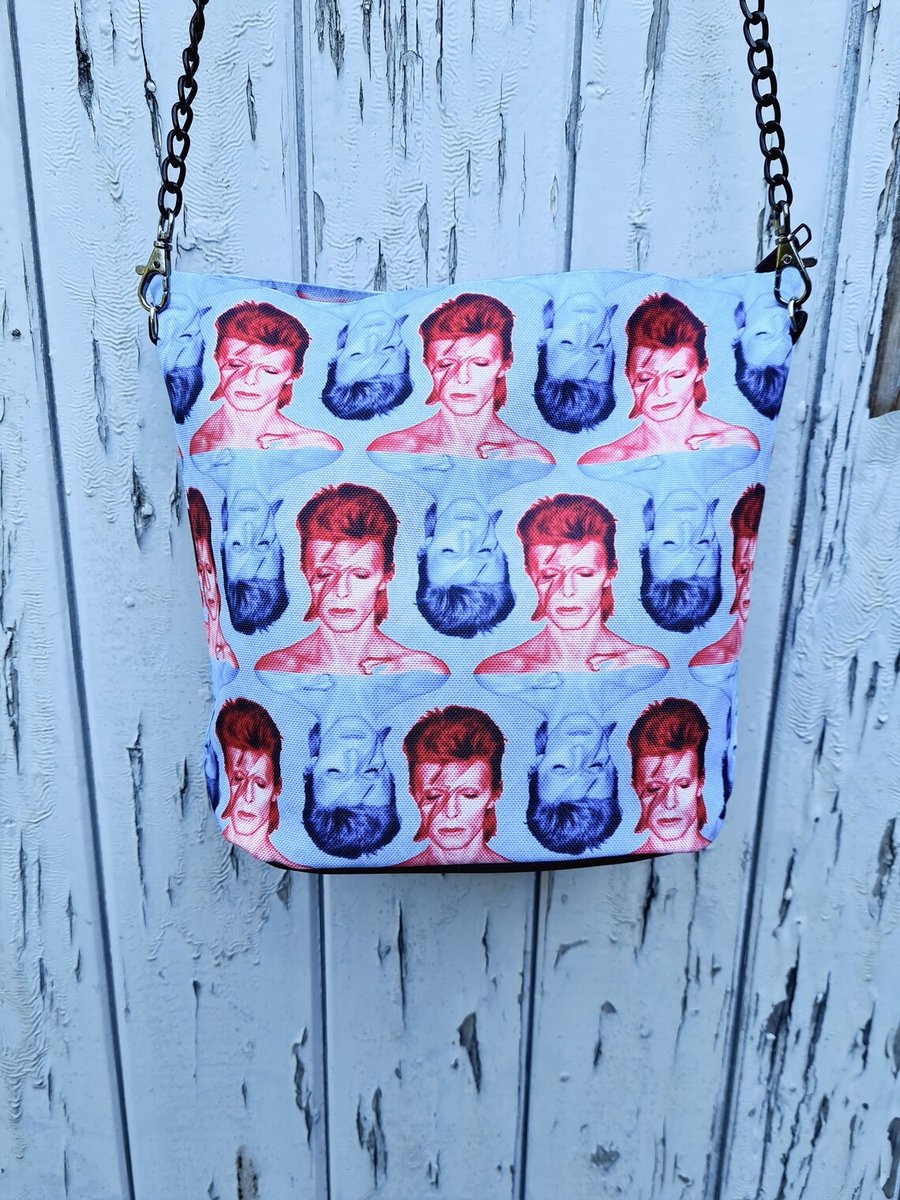 Red & Blue Bowie Handbag - Waterproof Bag - Recycled Polyester - David Aladdin S