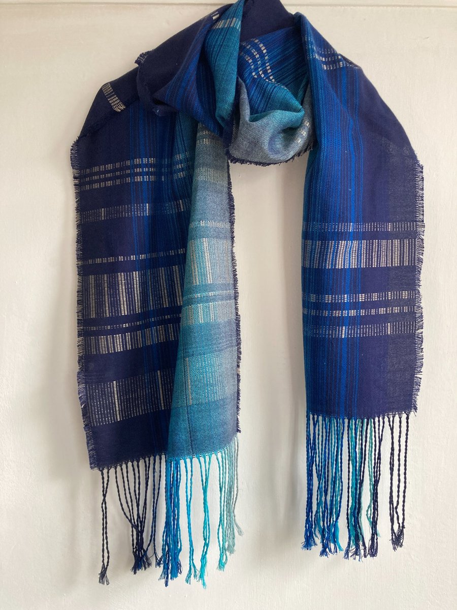 Kyiv Skyline Cotton and Silk Scarf