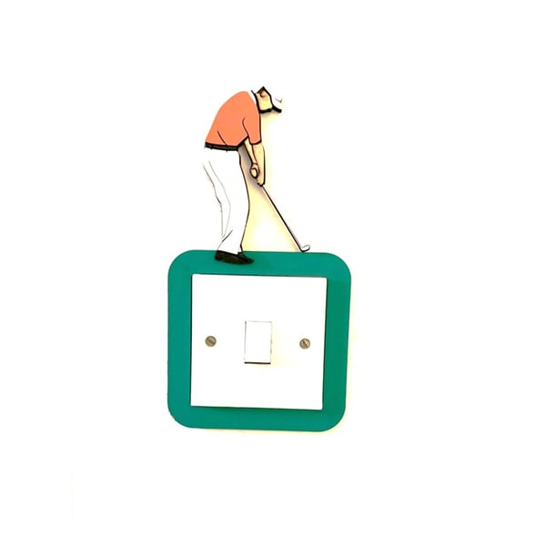 UK light Switch surround - Golf fans, supporters