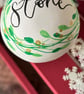 Personalised Ceramic Christmas Bauble, Christmas Tree Decoration  - Image 2