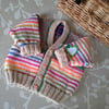 Unisex Baby Cardigan with Merino Wool   9-18 months size