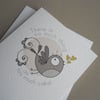 cakebird birthday celebration card