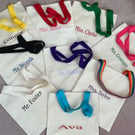 Personalised colourful tote bags