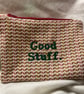 Good Stuff and Bad Ideas Embroidered Zip Pouch