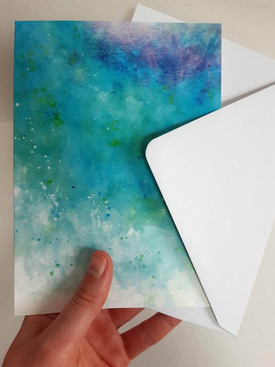 Tropical ocean - abstract greeting card