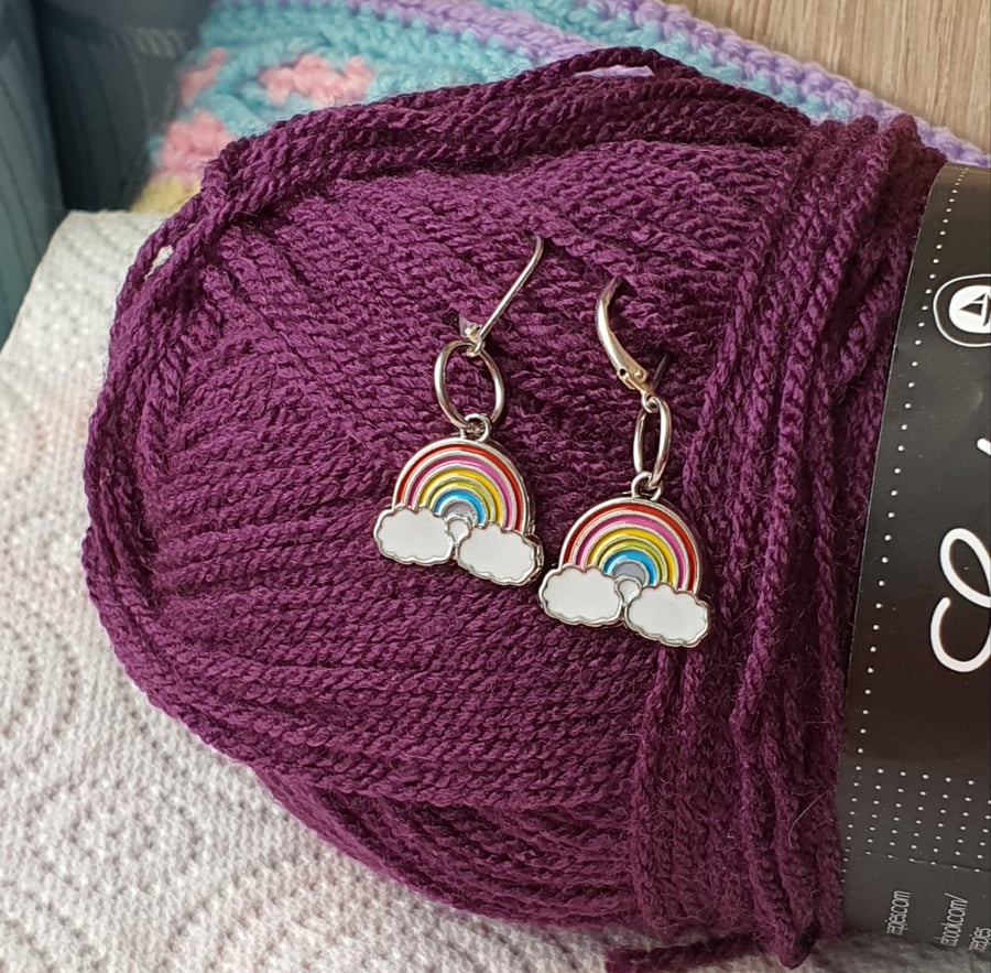 Rainbow Stitch markers 