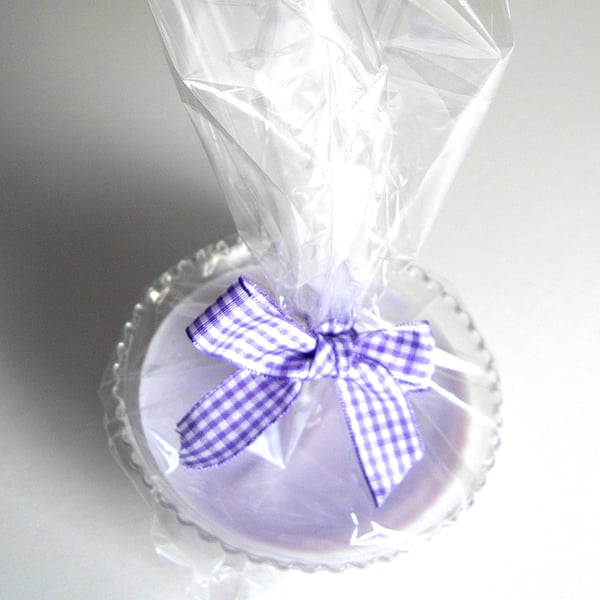 Sweetie Shop Parma Violet Vintage Glass Candle - UK Free Post