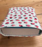 Strawberry Print Quilted Fabric Book Sleeve - Paperback Size  - Image 4