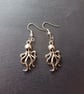 Silver dangle octopus earrings  - Image 1