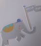 New baby card.  Elephant. Ref 311