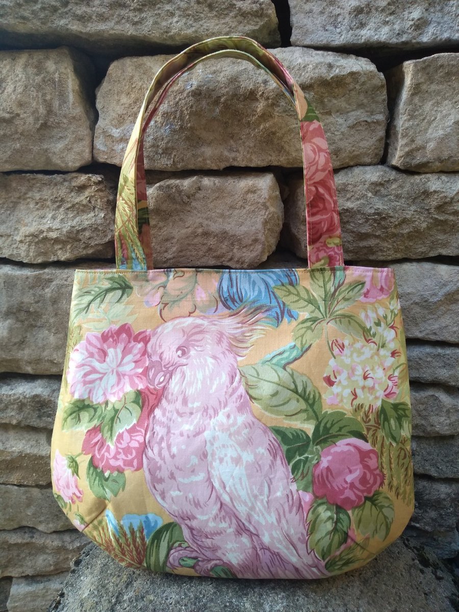 A small vintage fabric Tote Bag