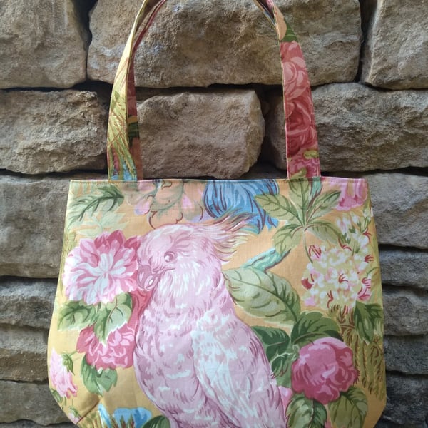 A small vintage fabric Tote Bag