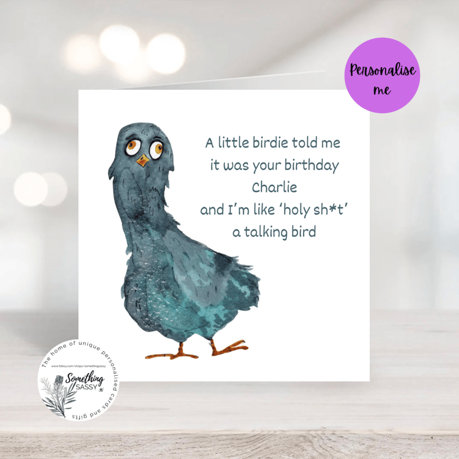 Funny Humor Birthday Card - Male/Female - Includes Envelope - Simon Elvin