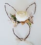 Easter bunny ears headband, birthday headband, photo shoot hair accessory, 