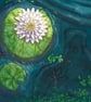 Pond Spirit – Original Watercolour - A4 Freshwater Maiden Folklore Art - Image 2