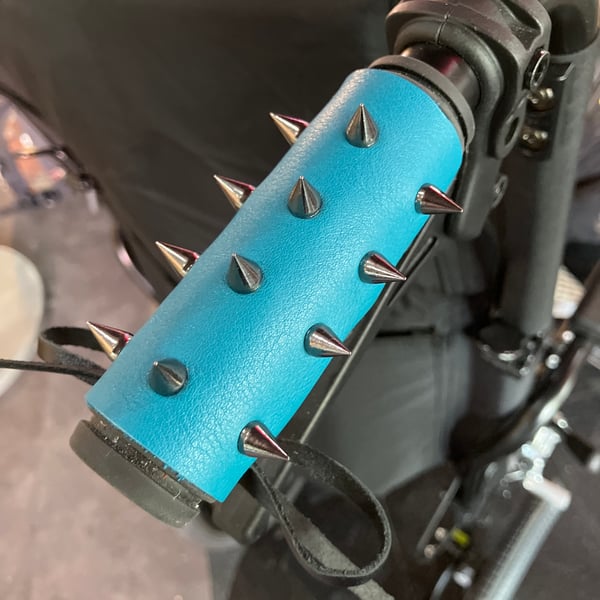 Leather Wheelchair Handle Deterrent (WHDs) - Keep Unwanted Hands OFF Your Wheels