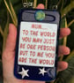 Handmade Glass Mum, Dad or Nan You Mean The World To Me Hanging Picture - Image 8
