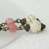 Magnesite and tourmaline vintage-style earrings - REDUCED PRICE THIS WEEK-END 