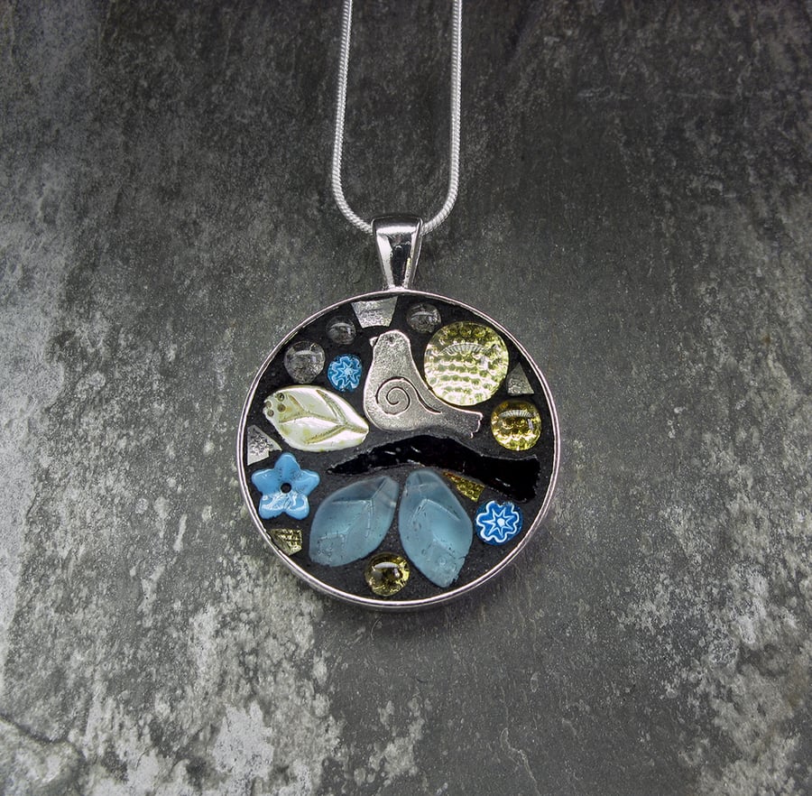 'Spring Blossom' - Mosaic Pendant