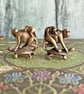 Mother monkey on a tortoise, gift for new mother, Yin and Yang,