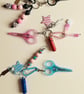 Needlework Accessory Key Fob with Scissors, Needle Case & Threader - Image 4