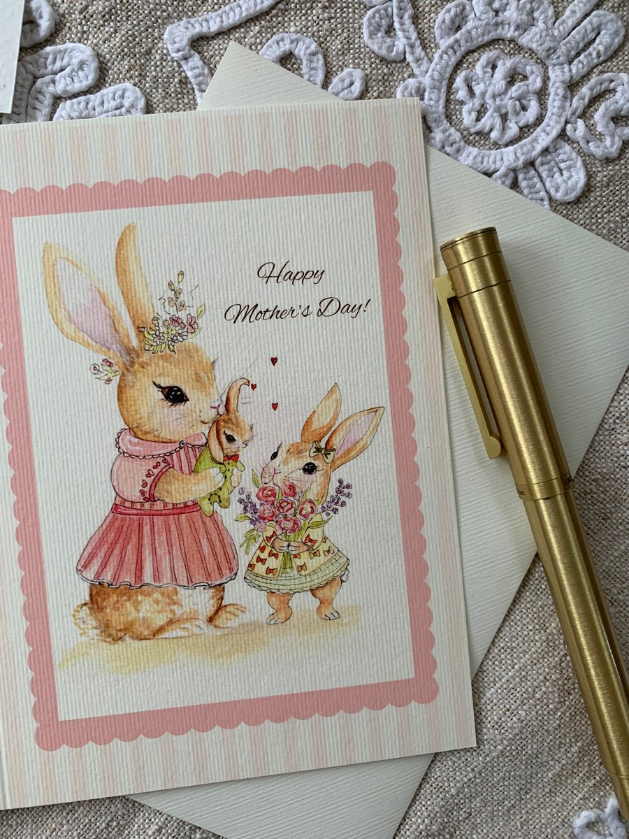 Mother's Day Bunny - Blank Card