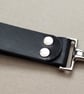 Leather Keyring Tactical Belt Dangler Spring Clip Hook Riveted