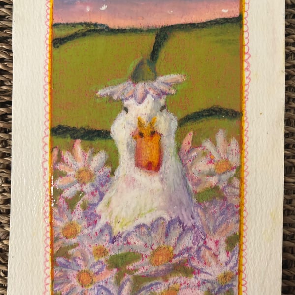 Happy Daisies, a Ducky in the countryside