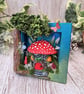  Light Up Box Frame - Enchanted Forest Mushroom House – Wall Hanging or Free Sta