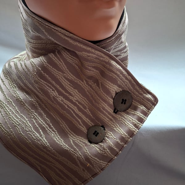 Home made fleece lined neck warmer