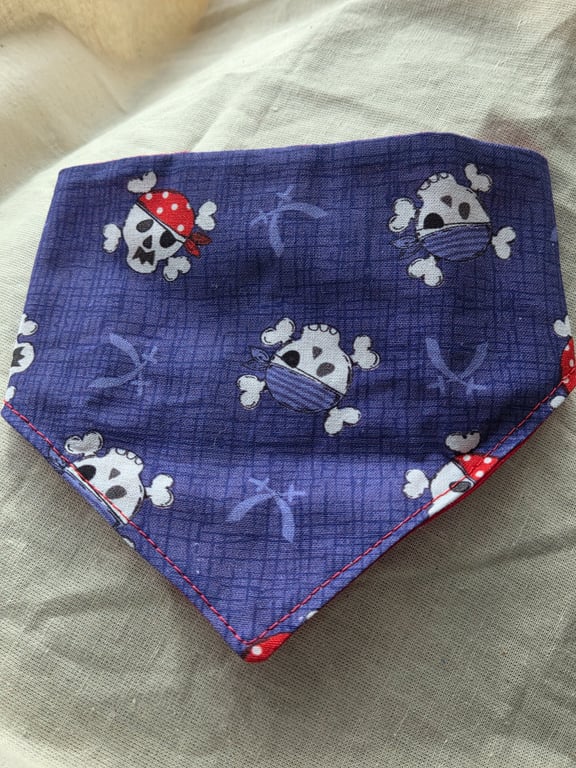 Elasticated slip-on Dog Bandana - Size S-M