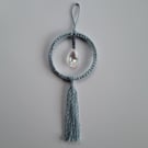 Sodalite Suncatcher – Handmade Crystal Light Catcher for Clarity – Home Gift