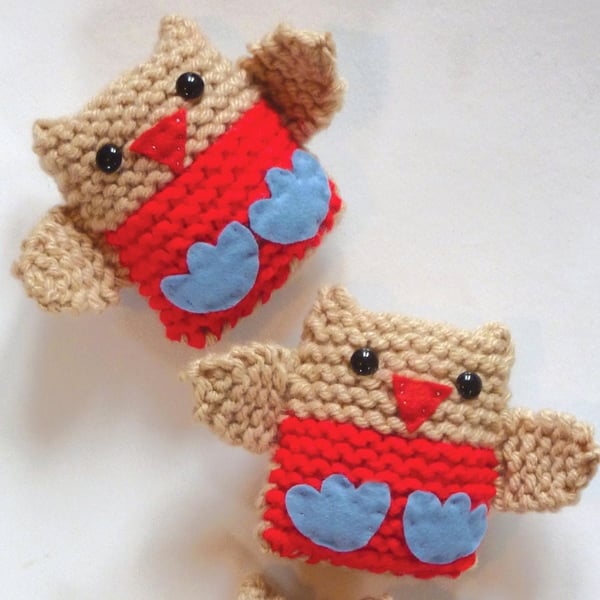 Jingly Christmas Robins Knitting Pattern