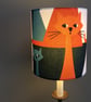 MIEOW ! FUN Cat Kitten Retro Style Swedish Fabric Lampshade - Image 7