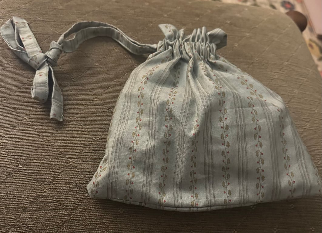 Sage Green Drawstring Bag